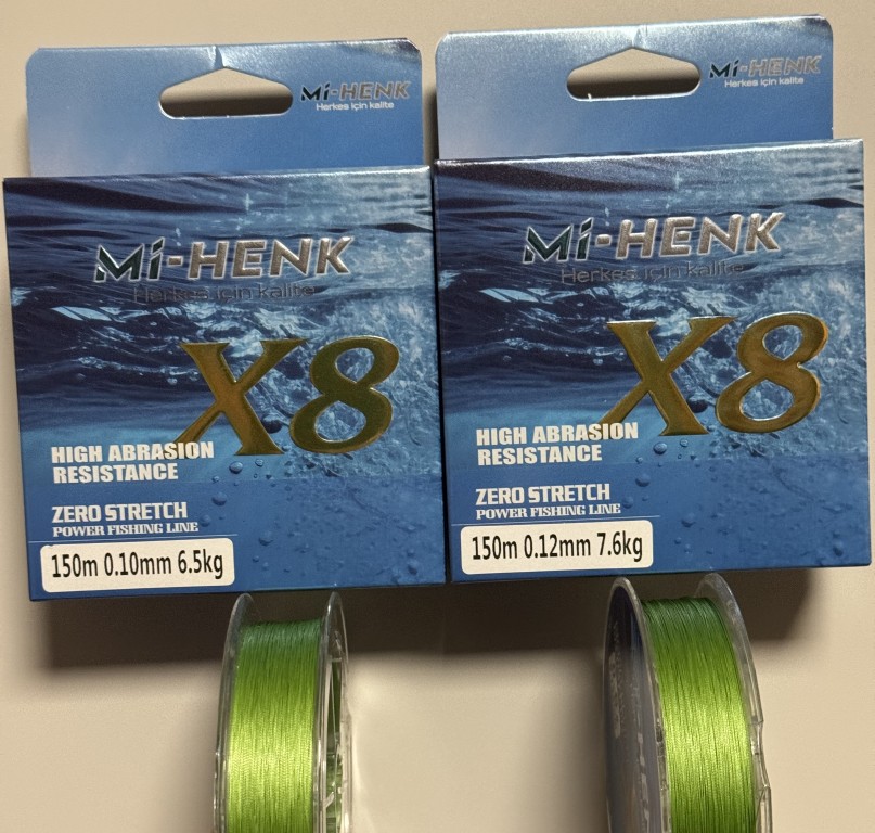 Mi-Henk Yeşil İp Misina (0.10-0.12) 150metre